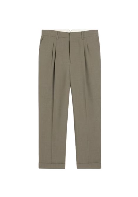 pantaloni straight uomo beige AMI PARIS | HTR506.WV00660953